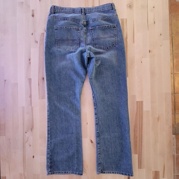 Childrens Place Boys Bootcut Jeans Husky Size 14 Blue Adjustable Waistband - Picture 2 of 10